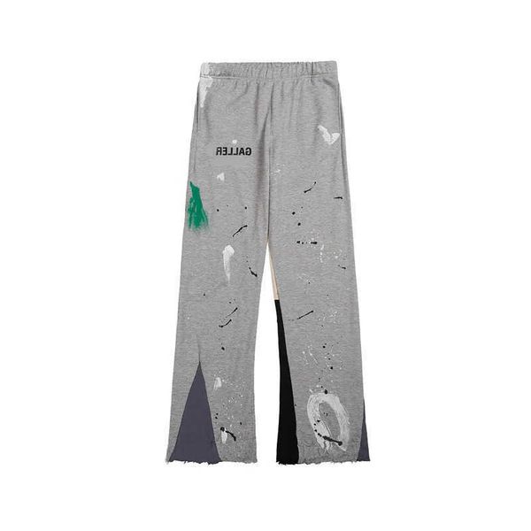 galleries denim dept designer pants speckled letter print men's women's couple loose versatile pant, Black
galleries denim dept designer pants speckled letter print men's women's couple loose versatile pant, Black