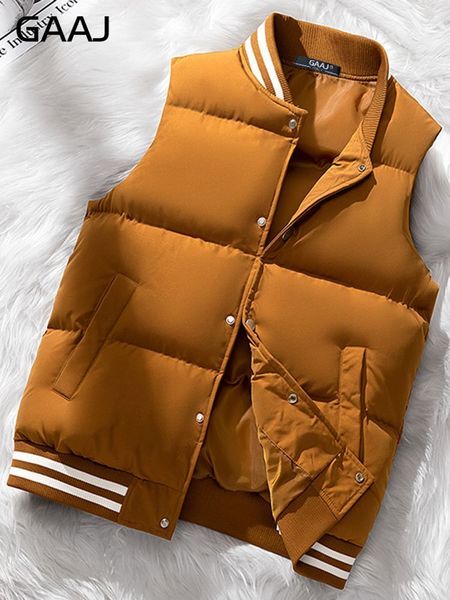 men's vests gaaj brand men thermal vest jacket spring fall sleeveless casual puffer vest winter loose thicken warm coats fashion street, Black;white
men's vests gaaj brand men thermal vest jacket spring fall sleeveless casual puffer vest winter loose thicken warm coats fashion street, Black;white