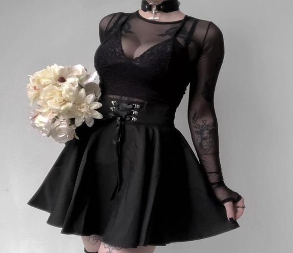 high waist pleated mini skirts women gothic punk black lace up skirt casual streetwear solid feminina aline party skirt9965413
high waist pleated mini skirts women gothic punk black lace up skirt casual streetwear solid feminina aline party skirt9965413
