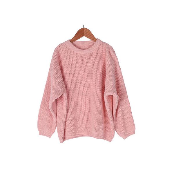 women's knits tees pink heavyweight thick round neck pullover sweater loose laydown knitted sweater autumn winter men's and women&, White
women's knits tees pink heavyweight thick round neck pullover sweater loose laydown knitted sweater autumn winter men's and women&, White