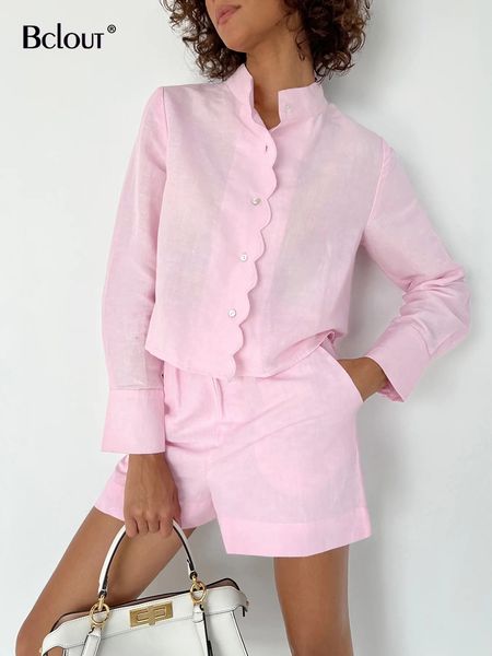 women's two piece pants bclout summer pink linen shorts sets women 2 pieces elegant long sleeve stand collar casual elastic waist shor, White
women's two piece pants bclout summer pink linen shorts sets women 2 pieces elegant long sleeve stand collar casual elastic waist shor, White
