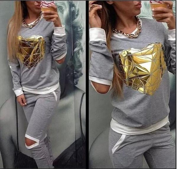 women 039s sets spring tracksuit clothing hoodies golden heart suit costumes set sweatshirt pants women039s tracksuits2828686, Gray
women 039s sets spring tracksuit clothing hoodies golden heart suit costumes set sweatshirt pants women039s tracksuits2828686, Gray