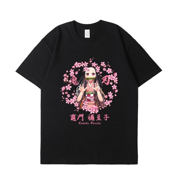 women's t-shirt anime demon slayer kamado nezuko print t shirt women summer 100% cotton casual t-shirts streetwear harajuku y2k clorhe, White
women's t-shirt anime demon slayer kamado nezuko print t shirt women summer 100% cotton casual t-shirts streetwear harajuku y2k clorhe, White