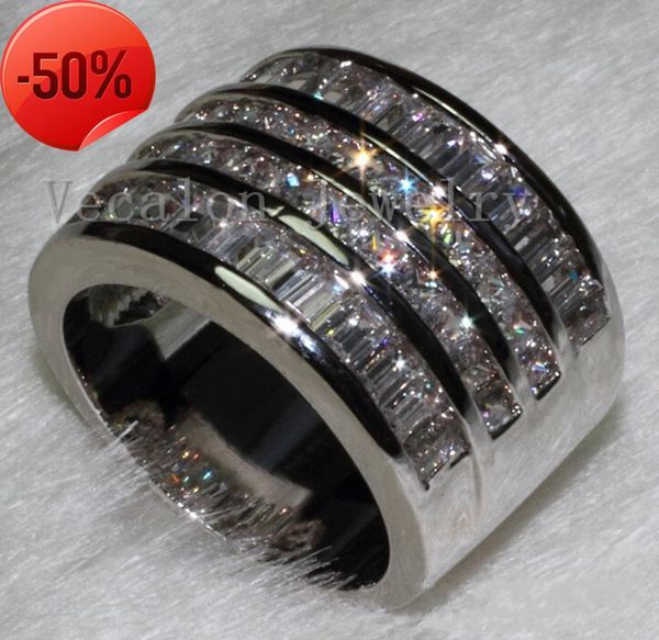 vecalon fashion ring princess cut cz diamond engagement wedding band for women 10kt white gold filled party finger4543139, Slivery;golden
vecalon fashion ring princess cut cz diamond engagement wedding band for women 10kt white gold filled party finger4543139, Slivery;golden