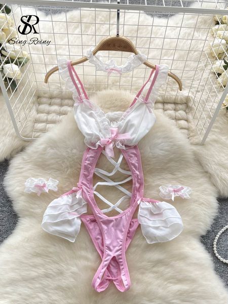 skirt singreiny ladies cosplay sensual underwear bodysuits backless hollow out short rompers women erotic lingerie playsuits 230803, Red;black
skirt singreiny ladies cosplay sensual underwear bodysuits backless hollow out short rompers women erotic lingerie playsuits 230803, Red;black