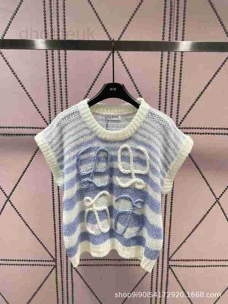 women's knits & tees designer summer new niche design trendy brand jacquard hollowed out knit shirt with contrasting colors casual vita, White
women's knits & tees designer summer new niche design trendy brand jacquard hollowed out knit shirt with contrasting colors casual vita, White