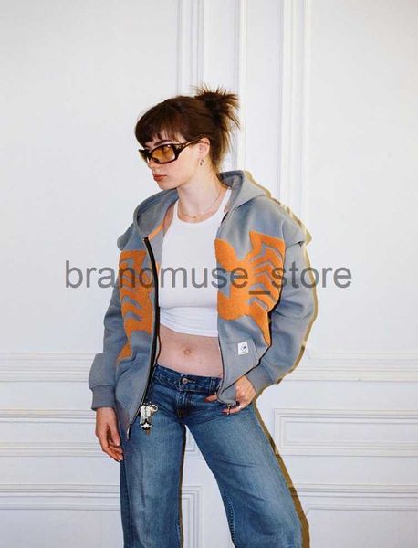 women's hoodies sweatshirts new cardigan y2k women's hoodie street hip hop spider embroidery cotton zipper hooded jacket classic f, Black
women's hoodies sweatshirts new cardigan y2k women's hoodie street hip hop spider embroidery cotton zipper hooded jacket classic f, Black