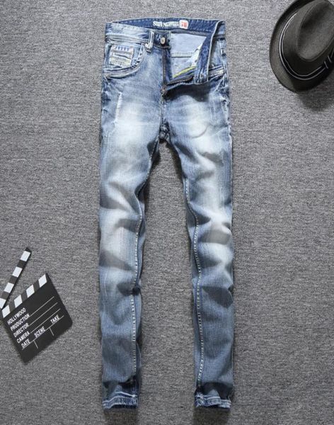 italian vintage designer fashion men jeans light blue summer slim fit ripped jeans men streetwear hip hop pants classical4955654
italian vintage designer fashion men jeans light blue summer slim fit ripped jeans men streetwear hip hop pants classical4955654