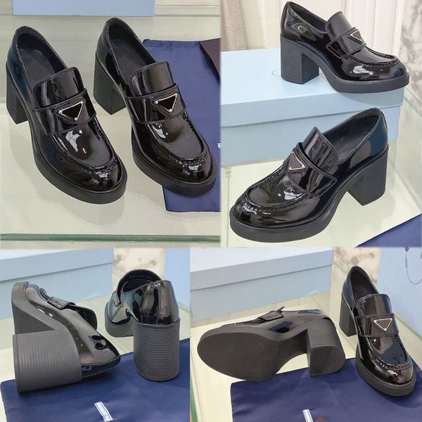 mocassins chocolate en cuir brosse 1d246 noir logo triangulaire en metal emaille doublure en cuir womens designers high heel loafers platfor, Black
mocassins chocolate en cuir brosse 1d246 noir logo triangulaire en metal emaille doublure en cuir womens designers high heel loafers platfor, Black