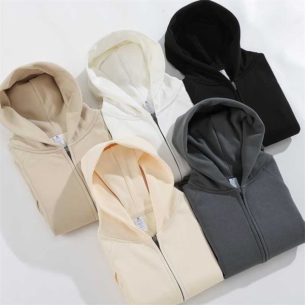 autumn winter zipper hoodies men solid basic sweatshirt 600g fleece thicken loose women esential pullovers, Black
autumn winter zipper hoodies men solid basic sweatshirt 600g fleece thicken loose women esential pullovers, Black