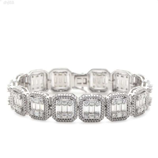 hip hop iced out crystal sugar chain 925 sterling silver baguette moissanite tennis chain bracelet
hip hop iced out crystal sugar chain 925 sterling silver baguette moissanite tennis chain bracelet