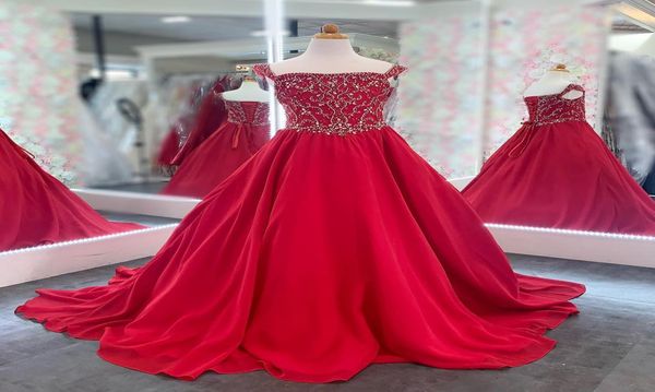 red chiffon girl pageant dress 2023 aline strapless beaded crystals bodice little kid birthday formal party gown toddler teens pr9880543, White;red
red chiffon girl pageant dress 2023 aline strapless beaded crystals bodice little kid birthday formal party gown toddler teens pr9880543, White;red
