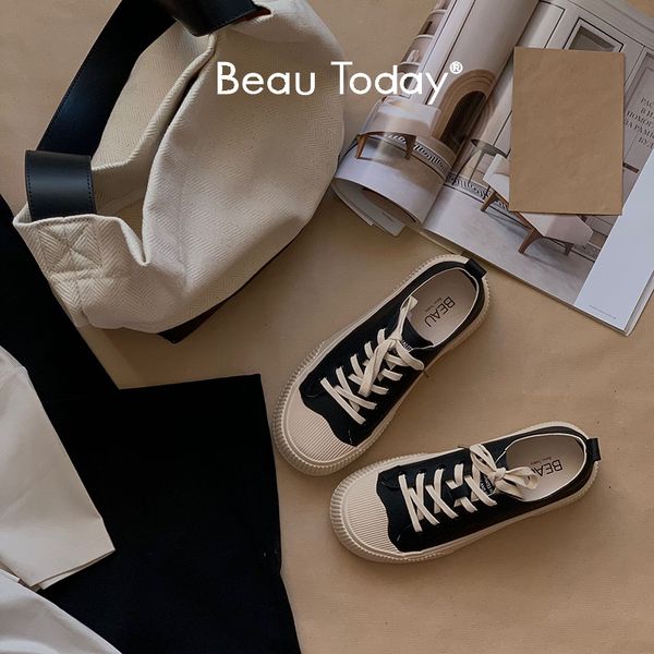 dress shoes beautoday casual sneakers women genuine cow leather round toe laceup solid color spring ladies concise flats handmade 29157 2308, Black
dress shoes beautoday casual sneakers women genuine cow leather round toe laceup solid color spring ladies concise flats handmade 29157 2308, Black