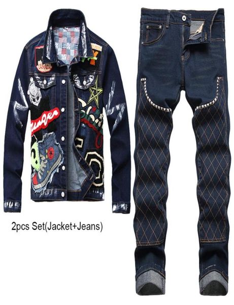 fashion slim tracksuits dark blue men039s jacketjeans 2pcs sets spring autumn men039s embroidered denim cardigan and stretc7936053, Gray
fashion slim tracksuits dark blue men039s jacketjeans 2pcs sets spring autumn men039s embroidered denim cardigan and stretc7936053, Gray