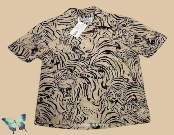men039s casual shirts wacko maria hawaiian shirt tiger print streetwear short sleeve shirt t2303031613802, White;black
men039s casual shirts wacko maria hawaiian shirt tiger print streetwear short sleeve shirt t2303031613802, White;black
