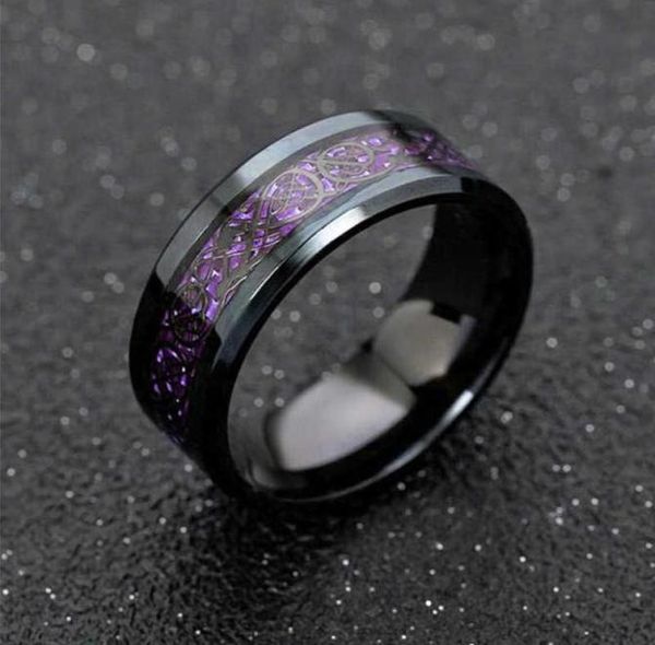 new purple dragon ring for men wedding stainless steel carbon fiber black dragon inlay comfort fit band ring fashion jewelry q07085654057, Silver
new purple dragon ring for men wedding stainless steel carbon fiber black dragon inlay comfort fit band ring fashion jewelry q07085654057, Silver