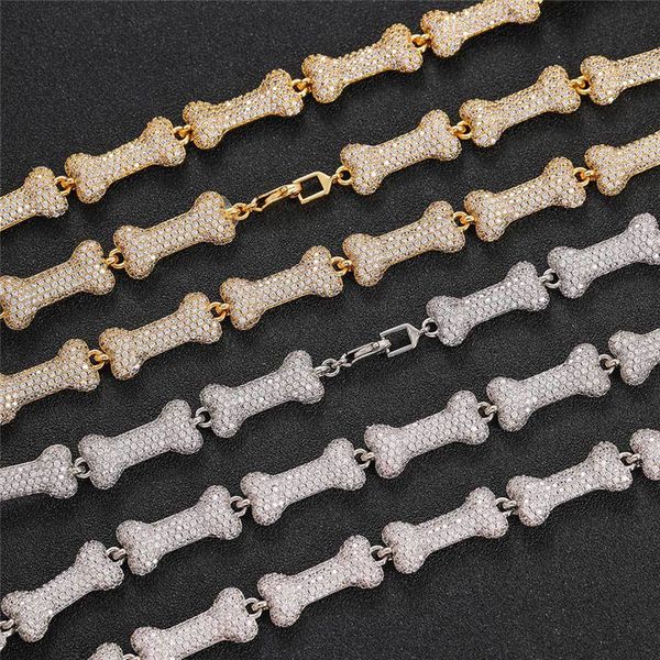10mm cuban chain iced out chain copper inlaid zircon bone necklace tide brand personality men's necklace, Silver
10mm cuban chain iced out chain copper inlaid zircon bone necklace tide brand personality men's necklace, Silver