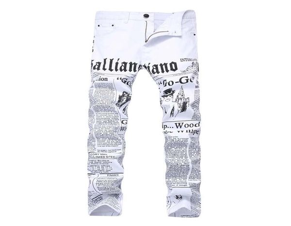 2019 men print jeans painted denim pants words casual high elastic stretchy fashionable straight mid waist 6126284, Blue
2019 men print jeans painted denim pants words casual high elastic stretchy fashionable straight mid waist 6126284, Blue