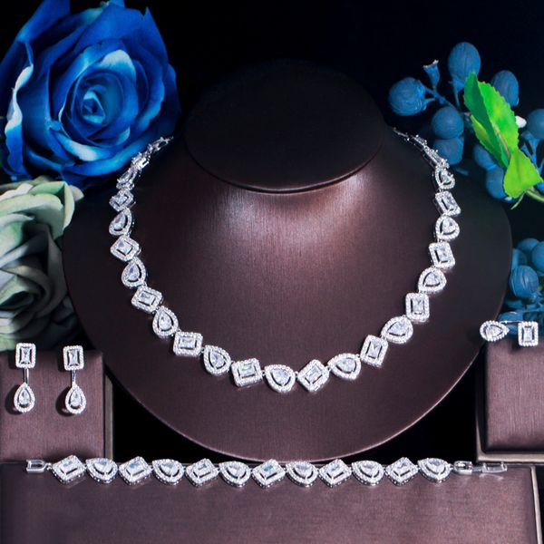 wedding jewelry sets threegraces 4 pcs elegant geometric cubic zirconia bracelet earrings ring necklace bridal set for women tz672 230803, Slivery;golden
wedding jewelry sets threegraces 4 pcs elegant geometric cubic zirconia bracelet earrings ring necklace bridal set for women tz672 230803, Slivery;golden
