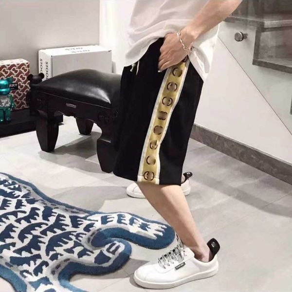 fashion side reflective ribbon loose shorts capris 22 spring/summer versatile guard pants, Black
fashion side reflective ribbon loose shorts capris 22 spring/summer versatile guard pants, Black