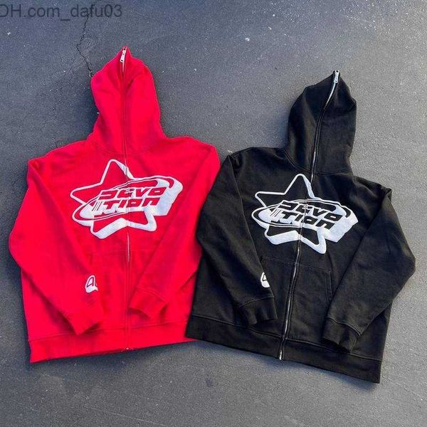 men's hoodies sweatshirts super large full zip hoodie casual street hoodie women's loose y2k harajuku wild gothic sweatshirt is at, Black
men's hoodies sweatshirts super large full zip hoodie casual street hoodie women's loose y2k harajuku wild gothic sweatshirt is at, Black