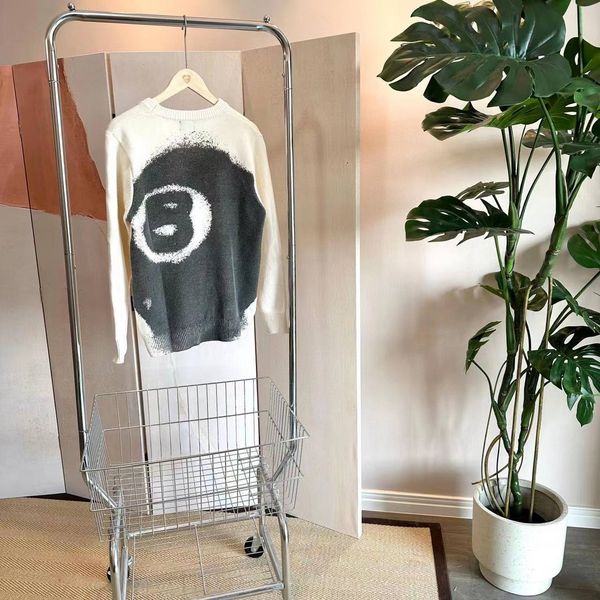 men's sweaters st ink 8 crewneck sweater and women's jumper beige ball 230802, White;black
men's sweaters st ink 8 crewneck sweater and women's jumper beige ball 230802, White;black