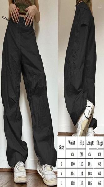 women039s pants y2k clothing oversized drawstring low waist parachute loose fit sweatpants trousers women jogger cargo streetwe9617875, Black;white
women039s pants y2k clothing oversized drawstring low waist parachute loose fit sweatpants trousers women jogger cargo streetwe9617875, Black;white