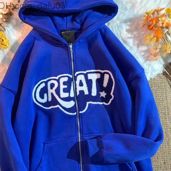 men's hoodies sweatshirts vintage plus velvet american letter hooded cardigan women's ins klein blue printed text harajuku y2k str, Black
men's hoodies sweatshirts vintage plus velvet american letter hooded cardigan women's ins klein blue printed text harajuku y2k str, Black