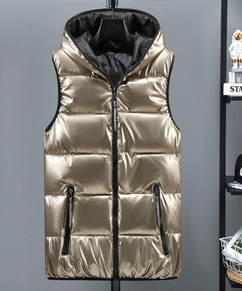 size 5xl 6xl new winter men bright vest hooded warm thicken waistcoat cottonpadded solid color waterproof male streetwear3866885, Black;white
size 5xl 6xl new winter men bright vest hooded warm thicken waistcoat cottonpadded solid color waterproof male streetwear3866885, Black;white