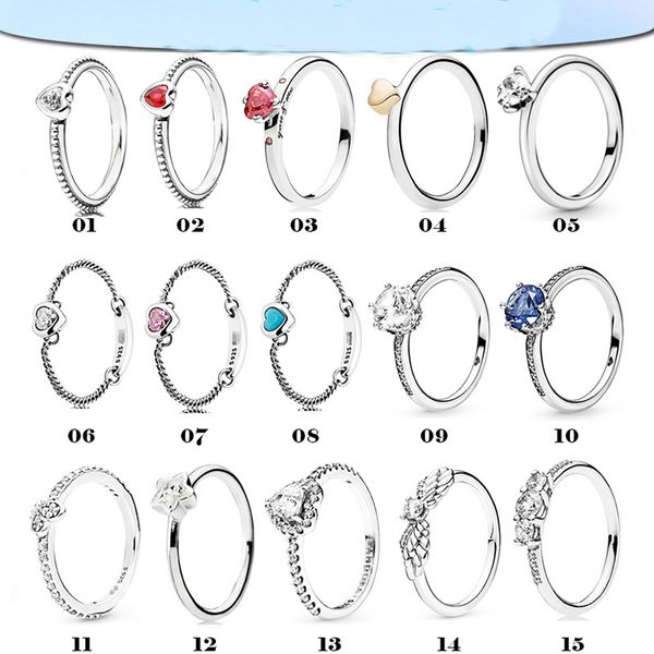 pandora designer rings white copper shining crown style angel wings temperament couple rings, Black
pandora designer rings white copper shining crown style angel wings temperament couple rings, Black
