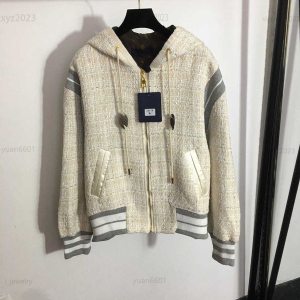 womens designer jacket bright silk blended tweed long sleeved girl coat size s- inner logo printing cardigan july27, Black;brown
womens designer jacket bright silk blended tweed long sleeved girl coat size s- inner logo printing cardigan july27, Black;brown