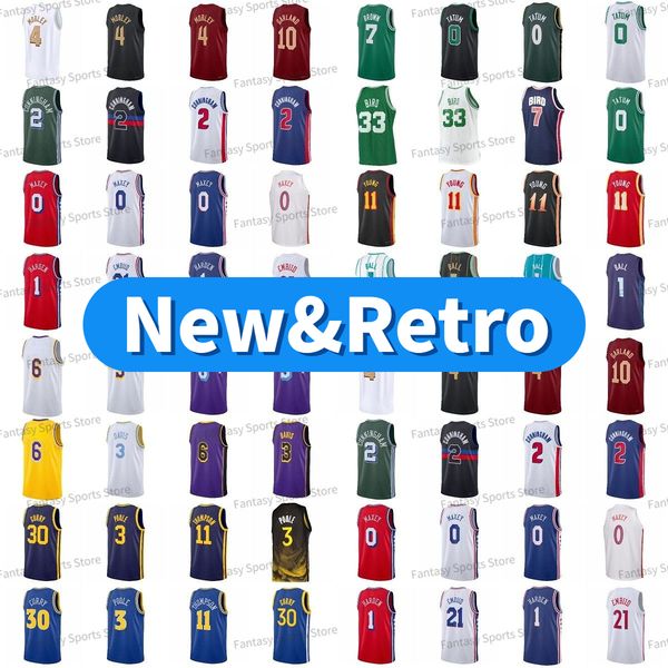 new basketball ja morant jerseys james darius garland lamelo ball trae young 34 giannis curry 2 cade cunning jayson tatum larry bird wade st, Black;red
new basketball ja morant jerseys james darius garland lamelo ball trae young 34 giannis curry 2 cade cunning jayson tatum larry bird wade st, Black;red