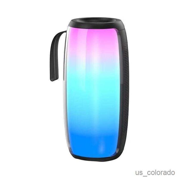 Image of Portable Speakers Portable Speaker Car LED Wireless Bluetooth Speaker Subwoofer Card for Mobile Wireless Small Sound Box Gift R230803