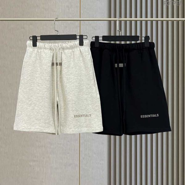 new fogeentialsclot sports shorts flocking letter high street hip hop mens and womens oversized cotton running, Black 
new fogeentialsclot sports shorts flocking letter high street hip hop mens and womens oversized cotton running, Black