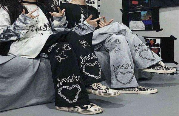 women pants streetwear gothic oversize wide leg trousers casual hiphop y2k harajuku femme pantalon vintage dark pant aesthetic aa3228217, Black;white
women pants streetwear gothic oversize wide leg trousers casual hiphop y2k harajuku femme pantalon vintage dark pant aesthetic aa3228217, Black;white