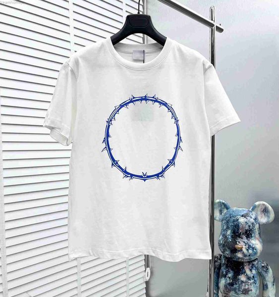 new popular american blue circle t-shirt summer versatile loose short sleeve oversized breathable crew neck clothing, White;black
new popular american blue circle t-shirt summer versatile loose short sleeve oversized breathable crew neck clothing, White;black