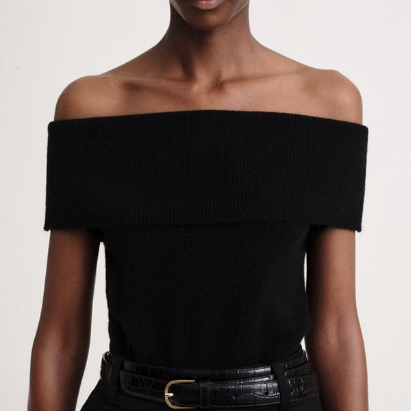 women's sweaters 2023 spring off shoulder knitted sweater wool waistcoat slim fit tube 230803, White;black
women's sweaters 2023 spring off shoulder knitted sweater wool waistcoat slim fit tube 230803, White;black