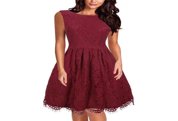 cute women vback sleeveless party kneelength flare skater dress aline full lace dress short cocktail dresses vestidos8587271, Black
cute women vback sleeveless party kneelength flare skater dress aline full lace dress short cocktail dresses vestidos8587271, Black
