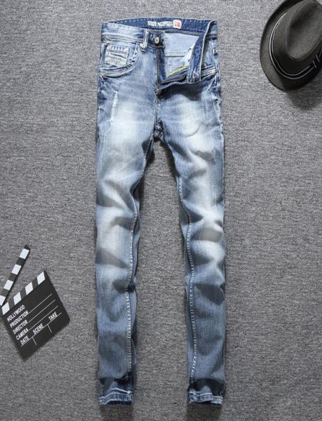 italian vintage designer fashion men jeans light blue summer slim fit ripped jeans men streetwear hip hop pants classical9145812
italian vintage designer fashion men jeans light blue summer slim fit ripped jeans men streetwear hip hop pants classical9145812