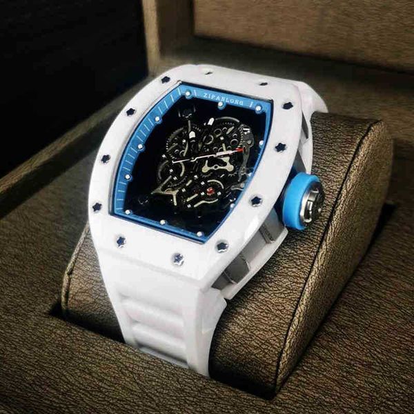 ceramic richa milles watch men's same domineering personality waterproof hollow out large dial wine barrel full-automatic mechanical
ceramic richa milles watch men's same domineering personality waterproof hollow out large dial wine barrel full-automatic mechanical