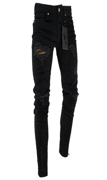 men039s black ripped jeans washed frayed trousers zipper decoration street elastic pants1018170, Blue
men039s black ripped jeans washed frayed trousers zipper decoration street elastic pants1018170, Blue