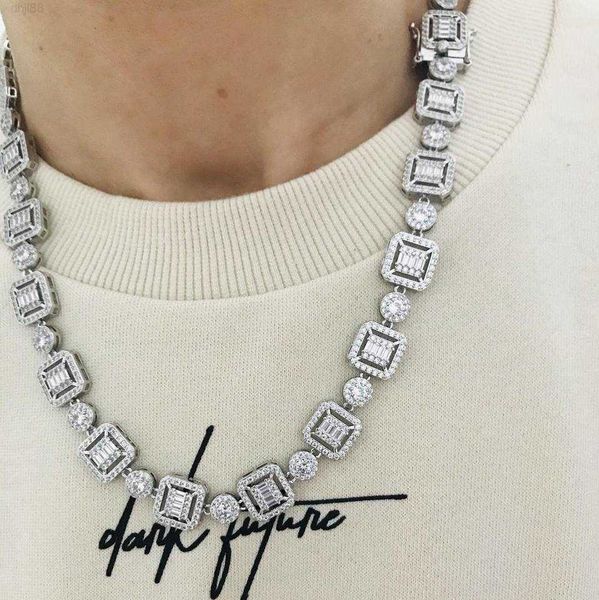new design hip hop handsome 925 sterling silver vvs baguette cut moissanite tennis necklace
new design hip hop handsome 925 sterling silver vvs baguette cut moissanite tennis necklace