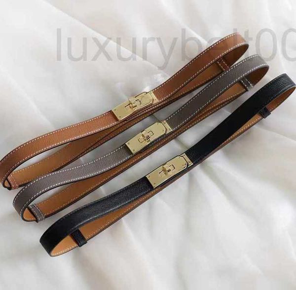 belts designer h rotating buckle kelly leather thin belt versatile women's palm pattern decorative dress coat small waist seal vn4j, Black;brown
belts designer h rotating buckle kelly leather thin belt versatile women's palm pattern decorative dress coat small waist seal vn4j, Black;brown