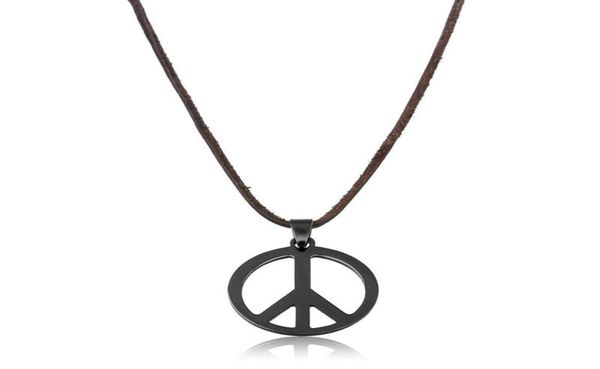 pendant necklaces 2021 black stainless steel hollow out peace pendants for men love hippie punk long genuine leather necklace je2987869, Silver
pendant necklaces 2021 black stainless steel hollow out peace pendants for men love hippie punk long genuine leather necklace je2987869, Silver