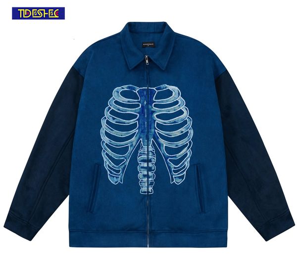 men's jacket 2023 autumn winter gothic zip up oversized coats y2k skeleton graphic print retro harajuku streetwear coat 230803, Black;brown
men's jacket 2023 autumn winter gothic zip up oversized coats y2k skeleton graphic print retro harajuku streetwear coat 230803, Black;brown