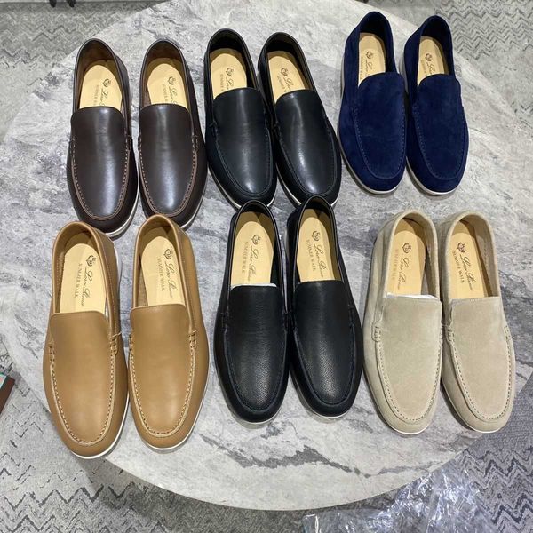 loro * piana lazy shoes lp dress lefu shoes men's genuine leather cow reversed velvet bean shoes flat bottom large european style, Black 
loro * piana lazy shoes lp dress lefu shoes men's genuine leather cow reversed velvet bean shoes flat bottom large european style, Black