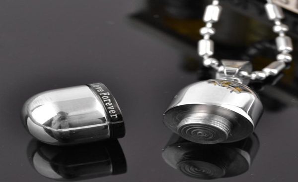 high qualty openable stainless steel love forever memorial cremation ashes urn pill pendant capsule necklace keepsake men women je9606844, Silver
high qualty openable stainless steel love forever memorial cremation ashes urn pill pendant capsule necklace keepsake men women je9606844, Silver