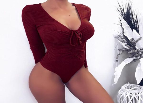 womens club bodycon bodysuits for girls white deep vneck high waist full sleeve lace up triangle jumpsuits teddies6235806, Black;white
womens club bodycon bodysuits for girls white deep vneck high waist full sleeve lace up triangle jumpsuits teddies6235806, Black;white