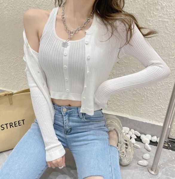 women039s knits tees spring sweet foreign style slim fitting vest tshirt two piece set34762586423038, White
women039s knits tees spring sweet foreign style slim fitting vest tshirt two piece set34762586423038, White