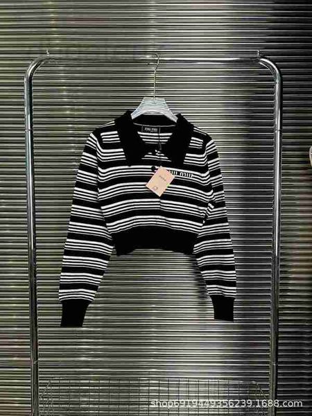 women's knits & tees designer early autumn new niche design jacquard letter stripe lapel long sleeved with loose fashionable temperamen, White
women's knits & tees designer early autumn new niche design jacquard letter stripe lapel long sleeved with loose fashionable temperamen, White